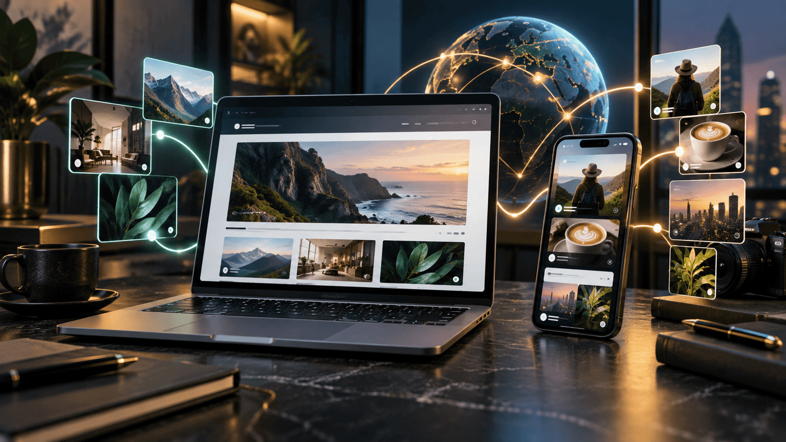 Business website and social media working together