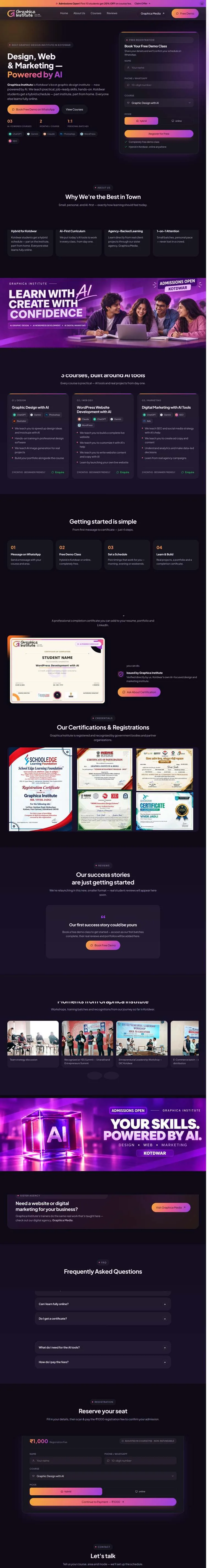 Graphica Institute website